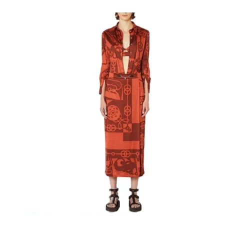 HERMES Casual Suits Women's Umber