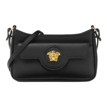 VERSACE La Medusa Calfskin Crossbody Bag Shoulder Bag Mini Women's Black