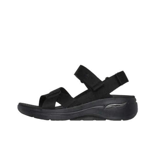 Skechers Go Walk Arch Fit Beach Sandals Women's Black