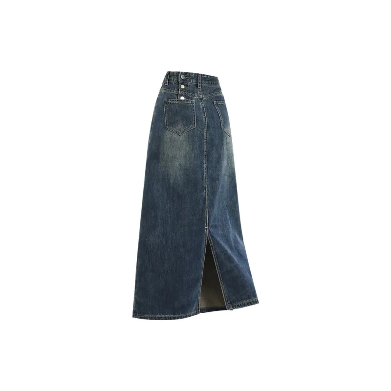 FOREVER 21 Denim Long Skirts Women's-5