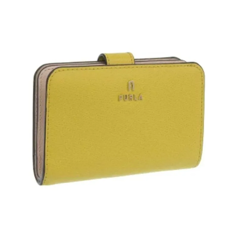 Furla Leather Wallet Medium Size Women's Yellow-1