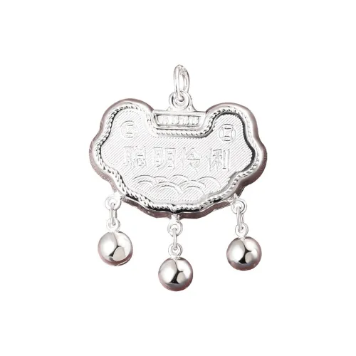 AITAO 999 Fine Silver Foot Silver Pendants Kids'