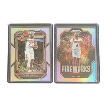 PANINI 2022 23 Sun Bridges Paul Silver Fold Tuck Sports Cards 2 Pcs