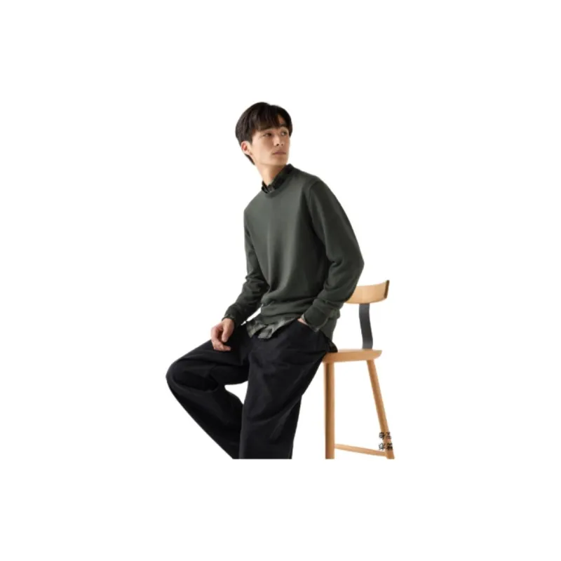UNIQLO Sweater Men's Dark Olive-1