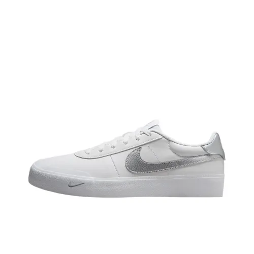 Nike Court Shot Breathable Low Top Skateboard Shoes Men's White