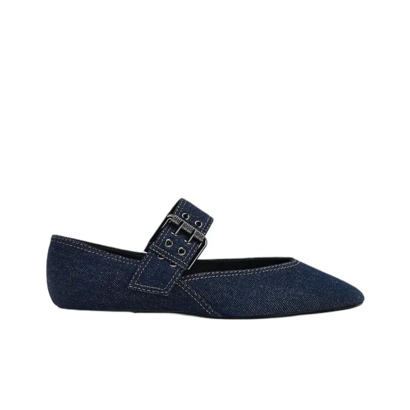 ZARA Casual Single Shoes Women's Blue-1