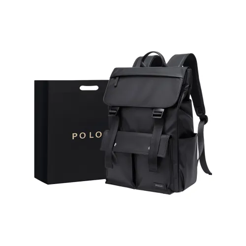 POLO Fabric Backpack Extra Large Men's Black
