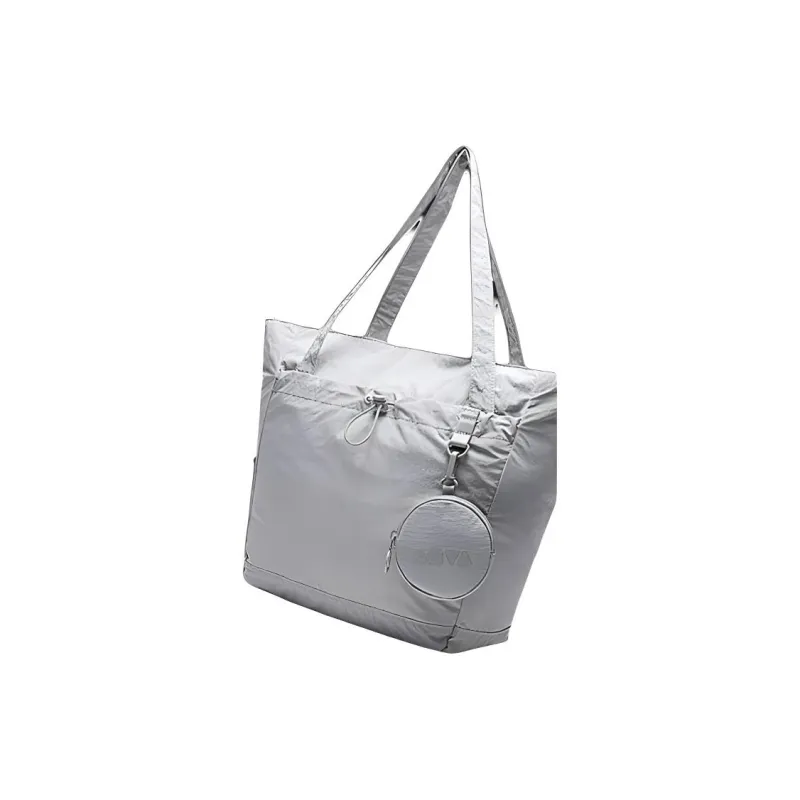 Anta Fabric Tote Bag, Shopping Bag, Shoulder Bag Unisex Night Mist Gray-1
