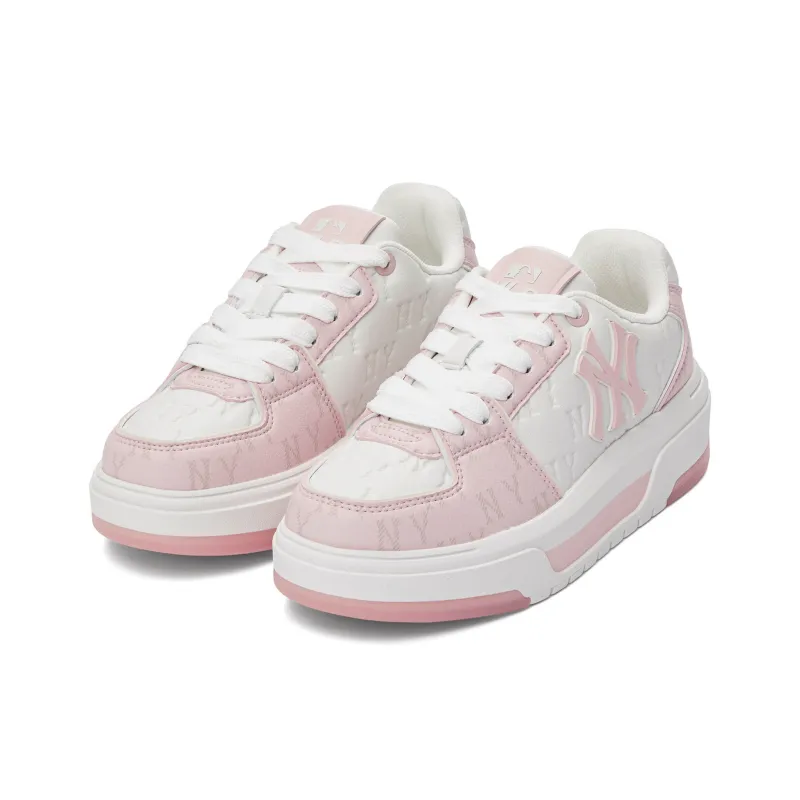 MLB Wear resistant And Lightweight Low Top Skateboard Shoes Unisex Pink-2