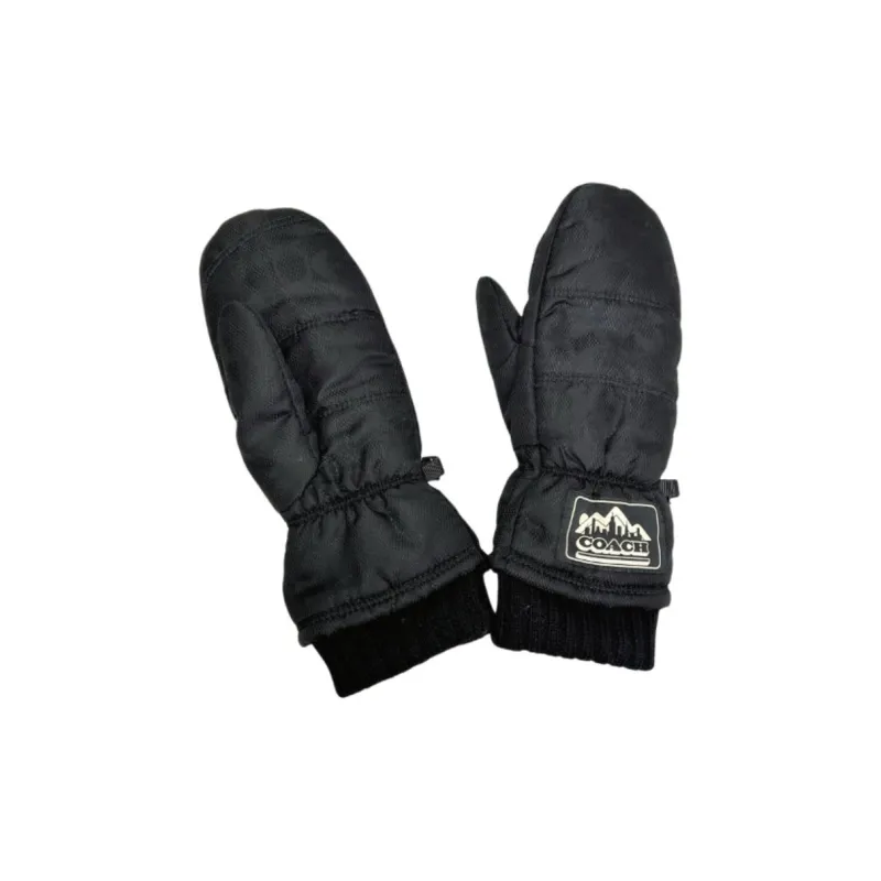 COACH Nylon Gloves Unisex Black-1