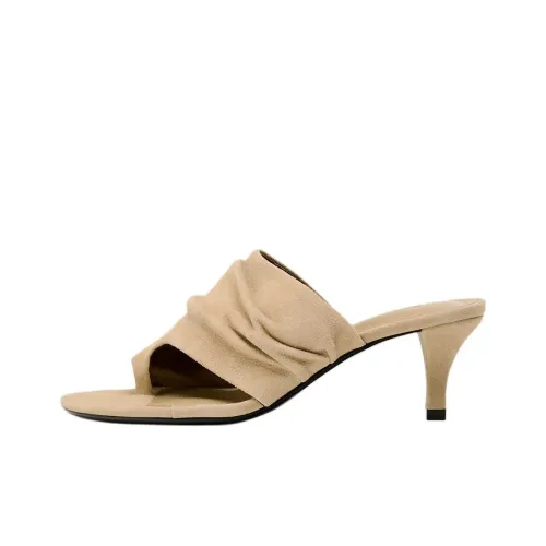 ZARA Abrasion Resistant Flip Flops Women's Beige