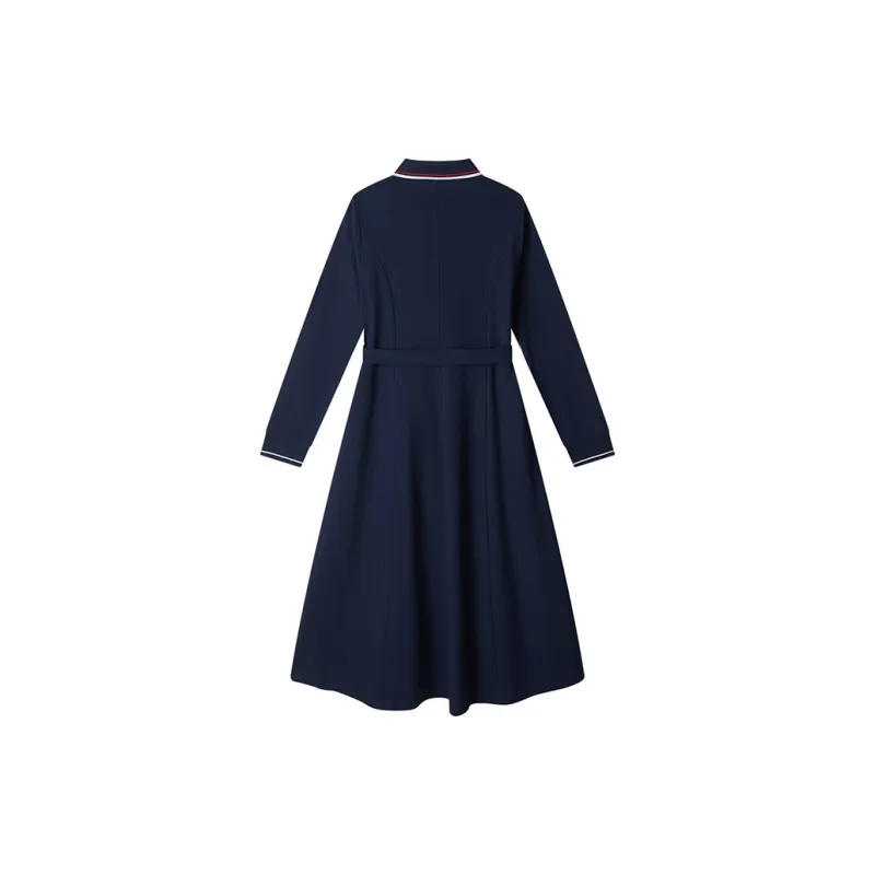 NAVIGARE Long Sleeved Dress Women's Marine Blue-1