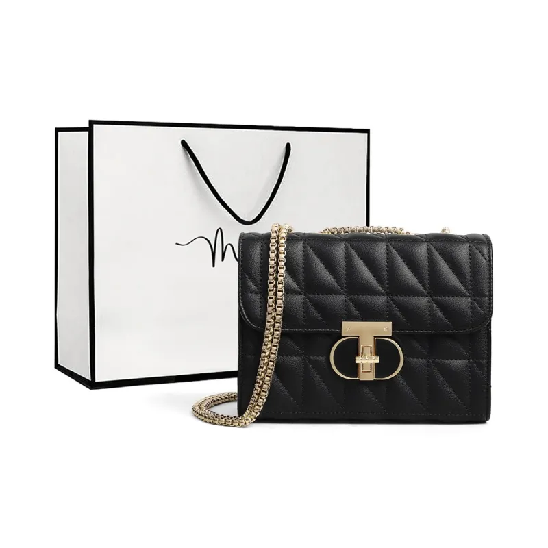 MILLIE'S Cow Leather Shoulder Bag Crossbody Bag Regular Women's Black-0