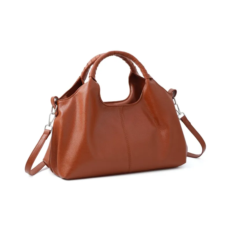 Vigno Synthetic Leather Handbag Women's Black/Blue/Brown-7