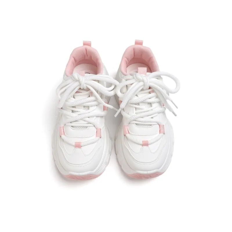 Warrior Cushioning And Abrasion Resistant Coverage Low Top Casual Running Shoes Women's White Pink-3