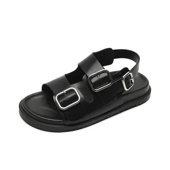 Than Than Me Roman Sandals Women's Black