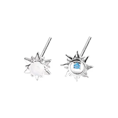 SWEET PLANET S999 Fine Silver Stud Earrings Unisex