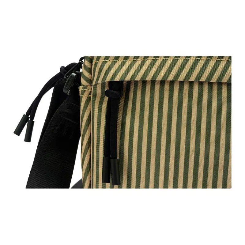 LACOSTE Fabric Shoulder Bag Crossbody Bag Unisex Yellow Stripes Print-3