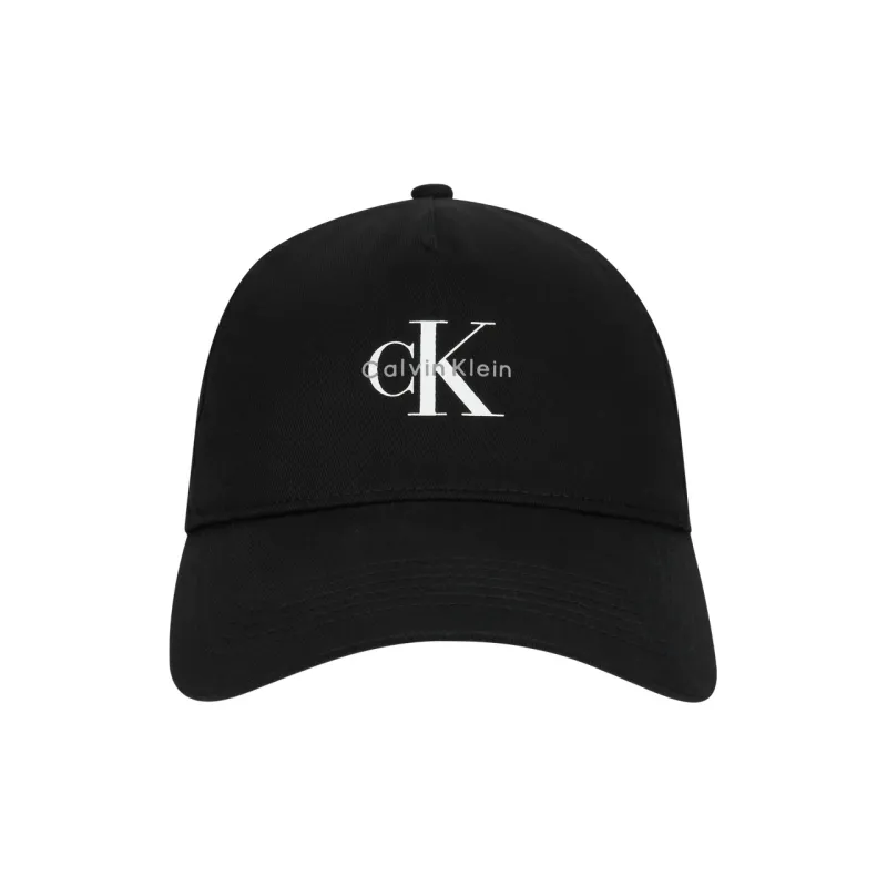 CALVIN KLEIN Cotton Baseball Caps Unisex Space Black-0