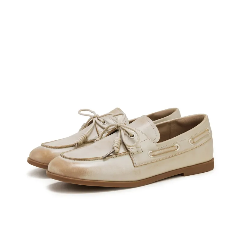 FED Loafers Women's Beige/Caramel-2