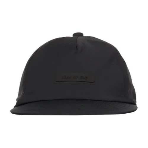 Fear Of God Essentials Long Sleeved Dress Nylon Baseball Caps Unisex Black
