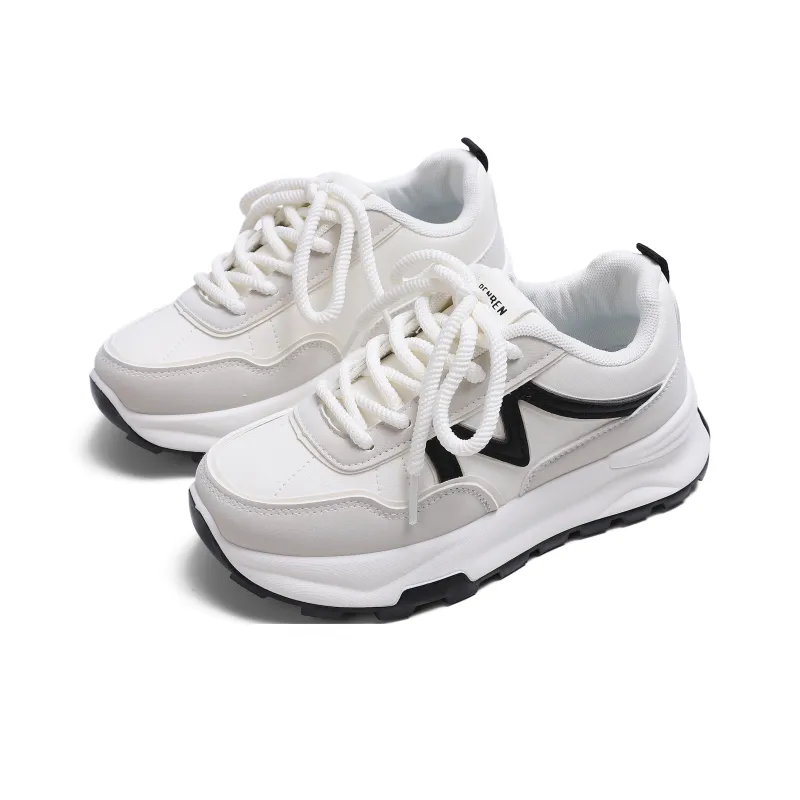 RENBEN Cushioning Anti-Slip And Wear-Resistant Low-Top Chunky Sneakers Unisex-1