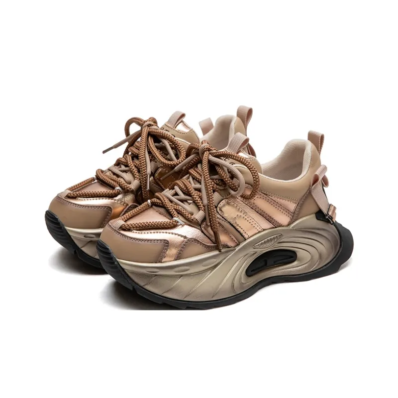Chibang Height Increasing Low-Top Chunky Sneakers Women's-1