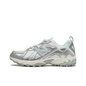 New Balance ML610 Anti Slip Wear Resistant Low Top Casual Running Shoes Unisex Silver Green