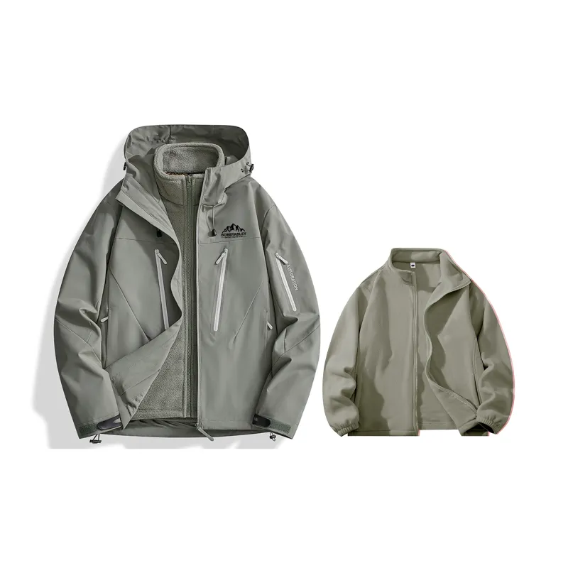 BOBBY ABLEY Water-Resistant Windproof Wear-Resistant Windbreaker Jacket Unisex Dragon Scales Yellow-32