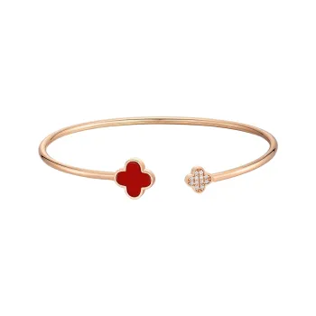 Heart To Heart S925 Silver Bangles Women's