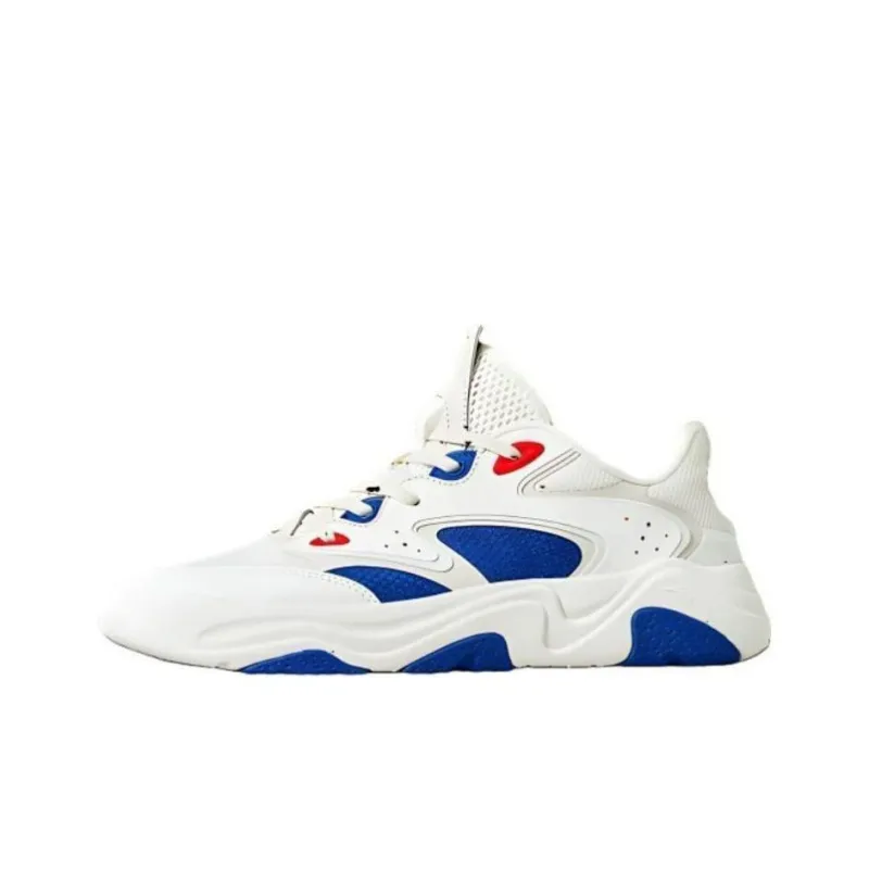 Anta Cushioning Wear Resistant Low Top Casual Shoes Men's White Blue-0