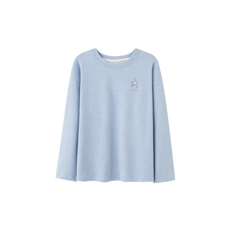 GOSO Pajama Tops Women's Light Blue-0