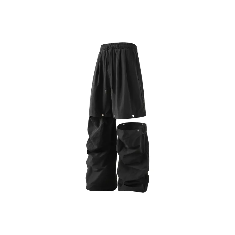 JUNGLE PANDA Knitted Sports Pants Unisex Black-0