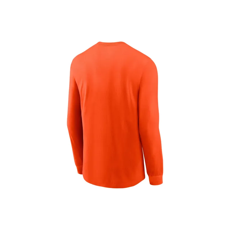 Nike Clemson Tigers Baseball Arch Men's Nike College Long Sleeve T Shirt-1