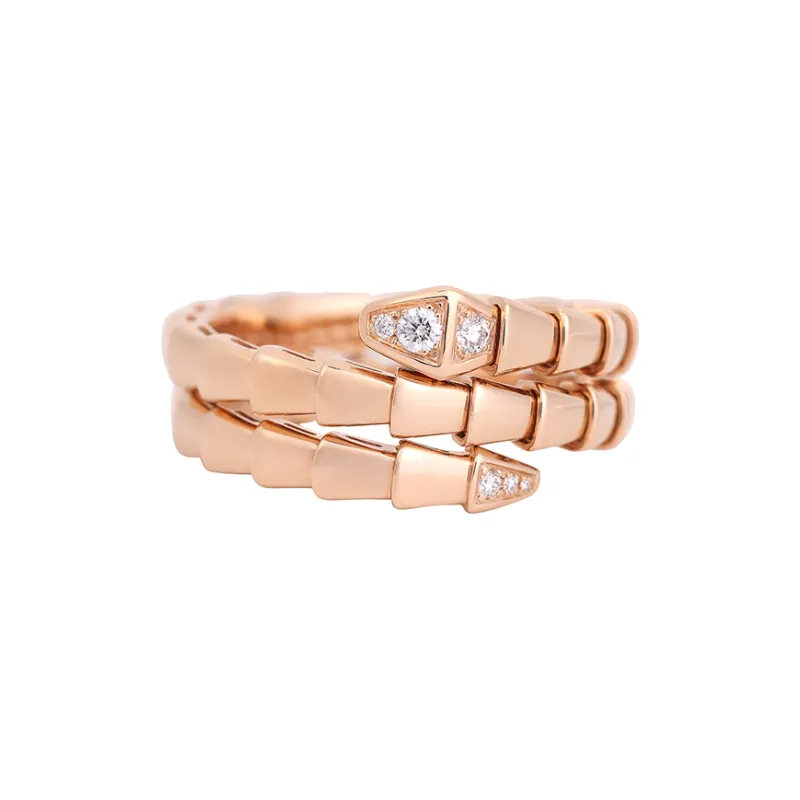 BVLGARI 18K Rose Gold Rings Women's Rose Gold-1
