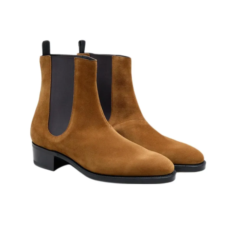 JOHN LOBB Eddi Chelsea Boots 4cm Women's Brown-2