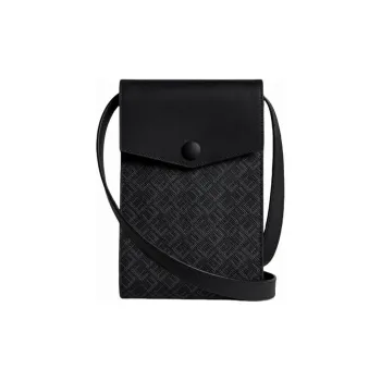Dunhill Cow Leather Shoulder Bag Crossbody Bag Unisex Black