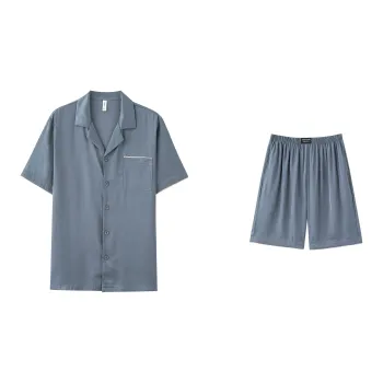 XUANZHITING Pajama Set Men's Light Blue
