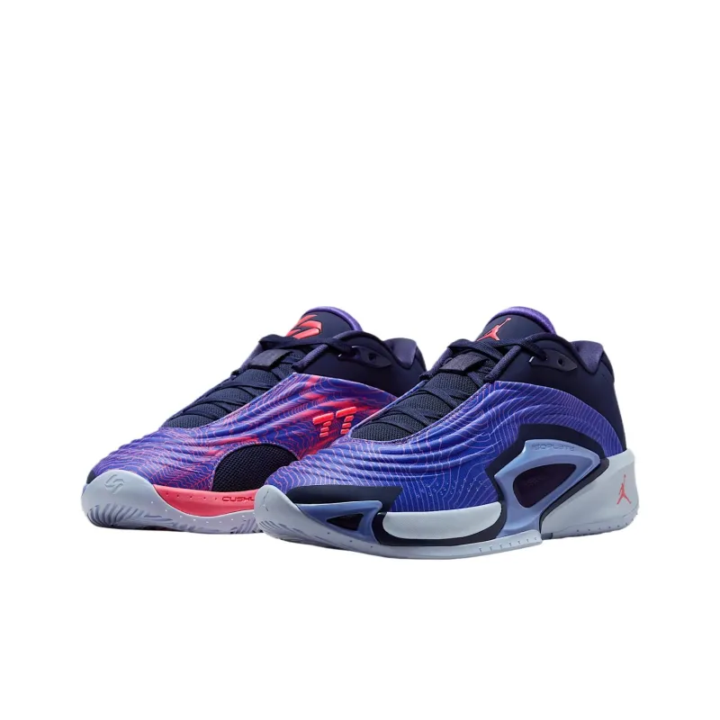 Jordan Luka 3 Cushioning Low-Top Basketball Shoes Men's Purple-2