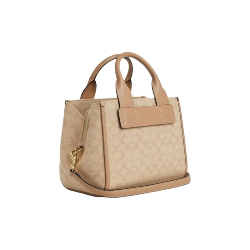 COACH PVC Shoulder Bag, Crossbody Bag, Handbag Women's Dark Natural-1