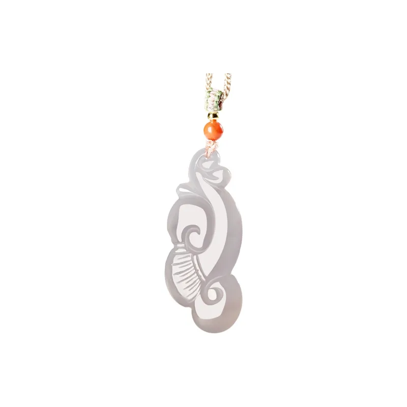 KUNYUYAO Hetian Jade Pendants White Jade Unisex-0