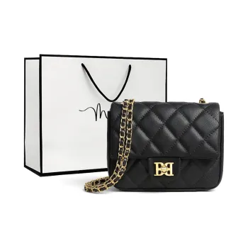 MILLIE'S Cow Leather Underarm Shoulder Bag, Crossbody Bag Trumpets Women's Black