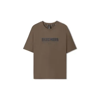 Skechers Sports Life Collection T Shirt Unisex Pinecone Brown