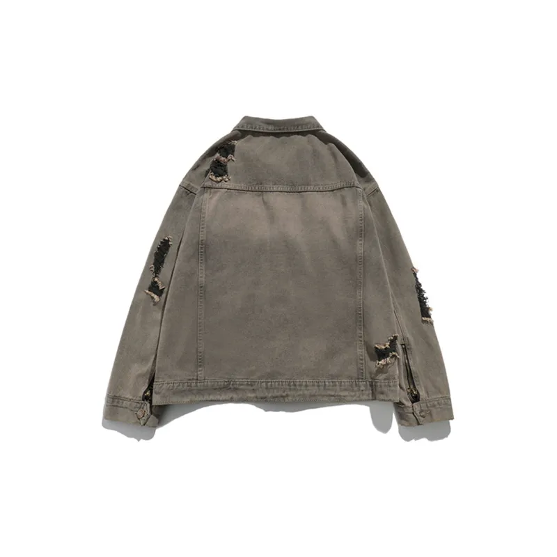 FORCEPULR Denim Jacket Unisex Gray-1