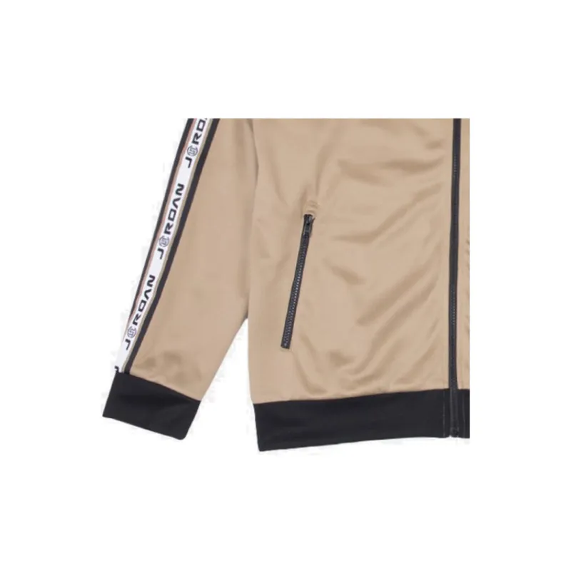 Jordan x CLOT Jacket Asia Version Men's Sand Gray-3