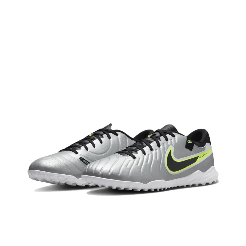 Nike Tiempo Legend 10 Academy Tf Metallic Silver Volt Black-2
