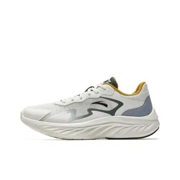 Anta Soaring Feather Anti Slip Wear Resistant Low Top Casual Running Shoes Men's White Gray Green