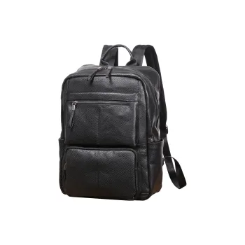 LARTIGENT Cow Leather Backpack Men's Black