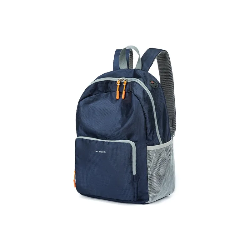 RED DRAGONFLY Fabric Backpack Regular Unisex Blue-1