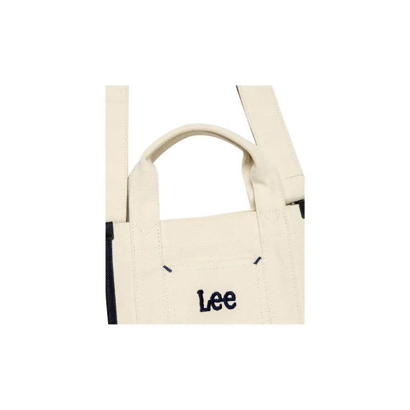 Lee Cotton One Shoulder Handbag Women's Ivory-3